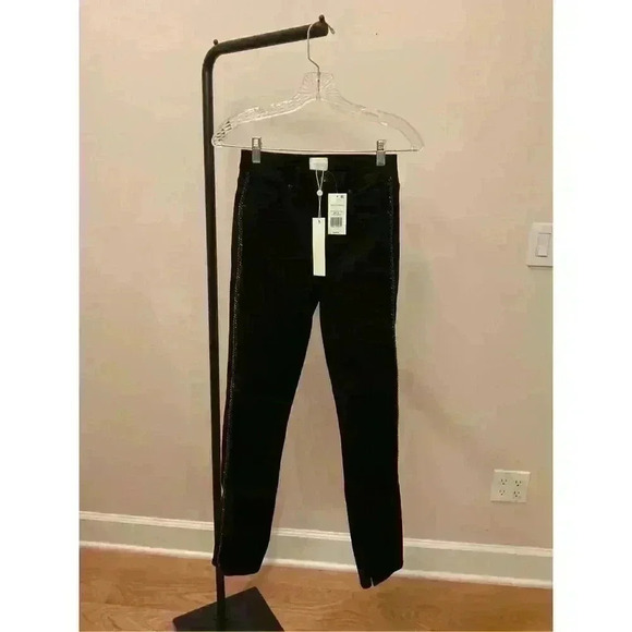 NEW NWT Jonathan Simkhai Rae Skinny Black, Size 25 Retails $345 - Picture 5 of 7